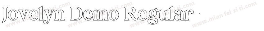 Jovelyn Demo Regular字体转换